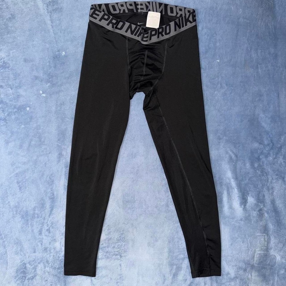 Nike Pro Di Fit Mens Stretch Waist Compression‎ Workout Leggings Size L
